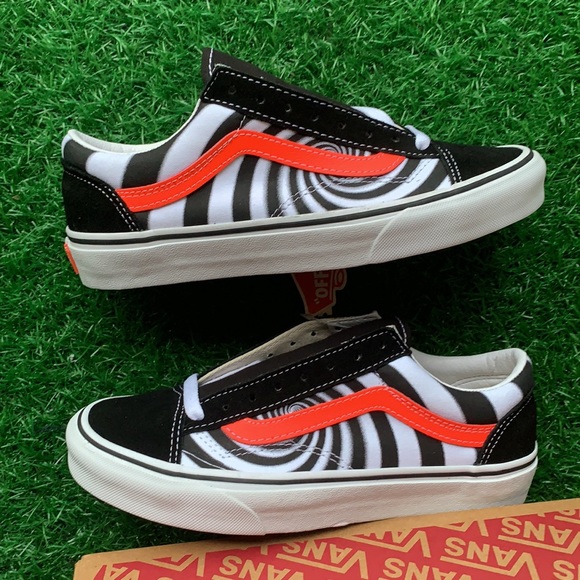 VANS STYLE 36 Swirl Black/Fiery Coral Men’s - Picture 14 of 16